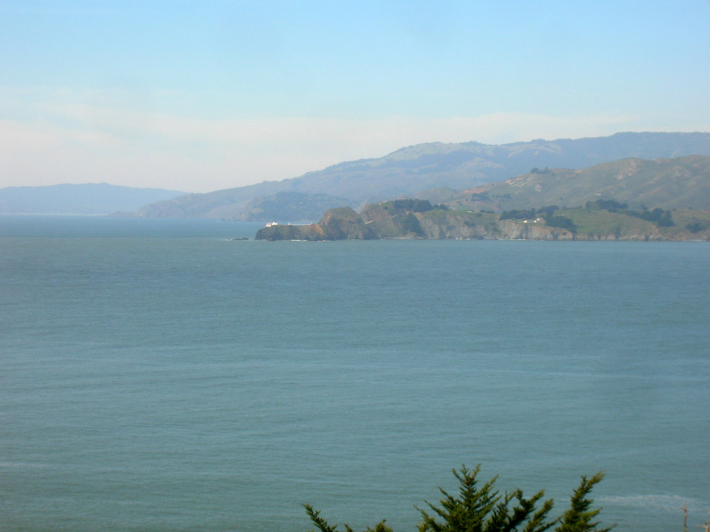 View across to Point Bonita light