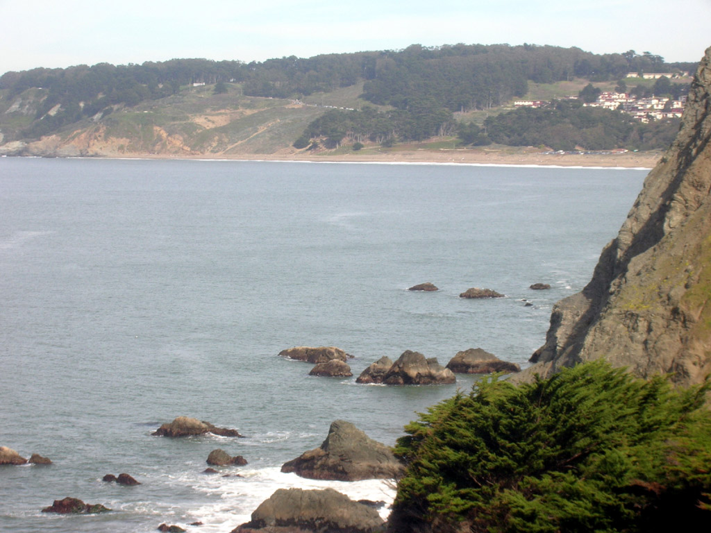 view back to China Beach