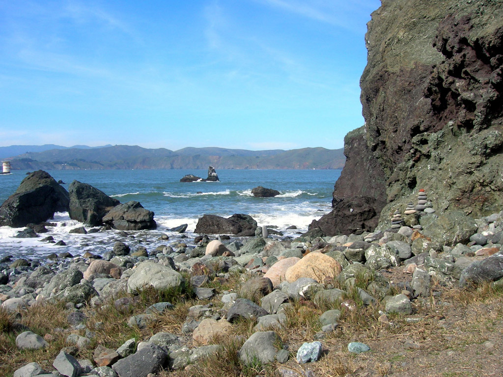 view from Mile Rock Beach