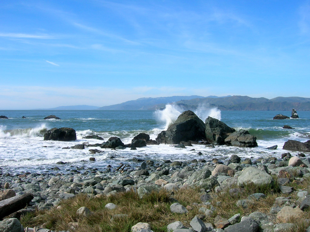 view from Mile Rock Beach