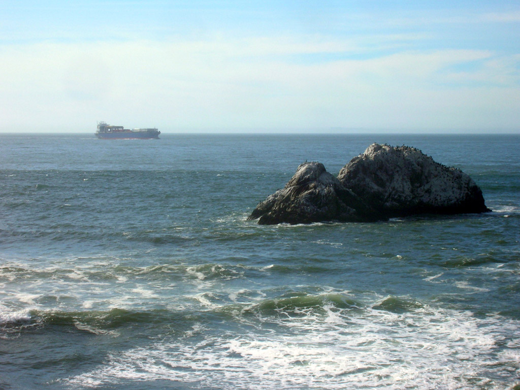 view from the Cliff House - more shipping!